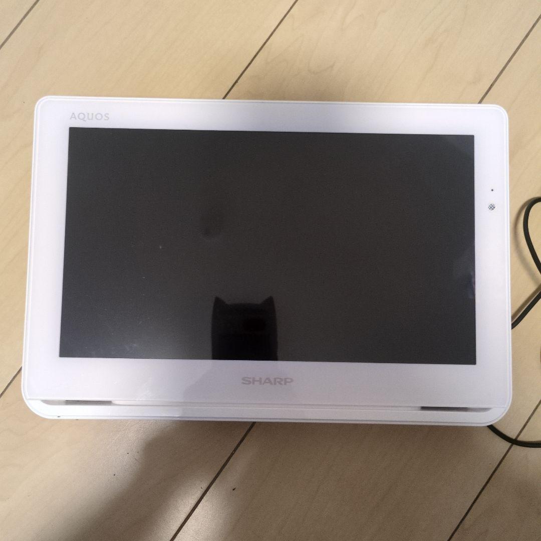 SHARP AQUOS ポータブルテレビ ホワイトシャープ 防水ワイヤレステレビ