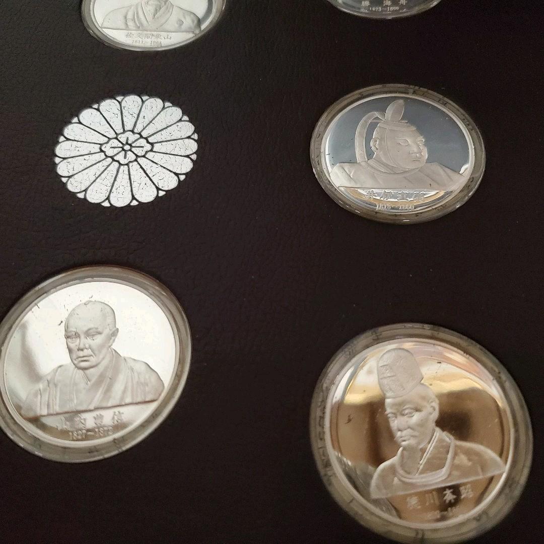 明治維新の英傑記念メダルコレクション50枚❣️純銀製限定発行版 刻印