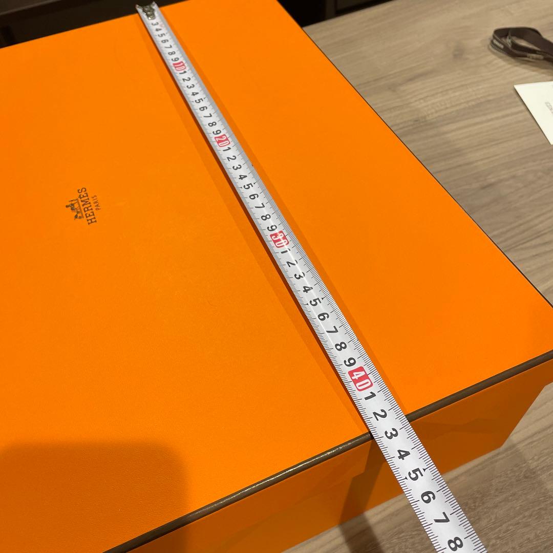 HERMES 大きな空箱 白紙 リボン ショップカード めちゃくちゃ綺麗です