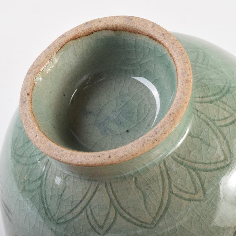 豆様専用 一玉作 高麗青磁 象嵌雲鶴文 茶碗 共箱 C 7143 - メルカリ