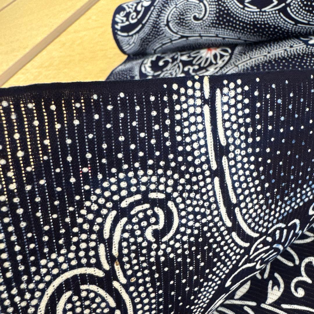 高級手芸　綿絽　本染ゆかた反物