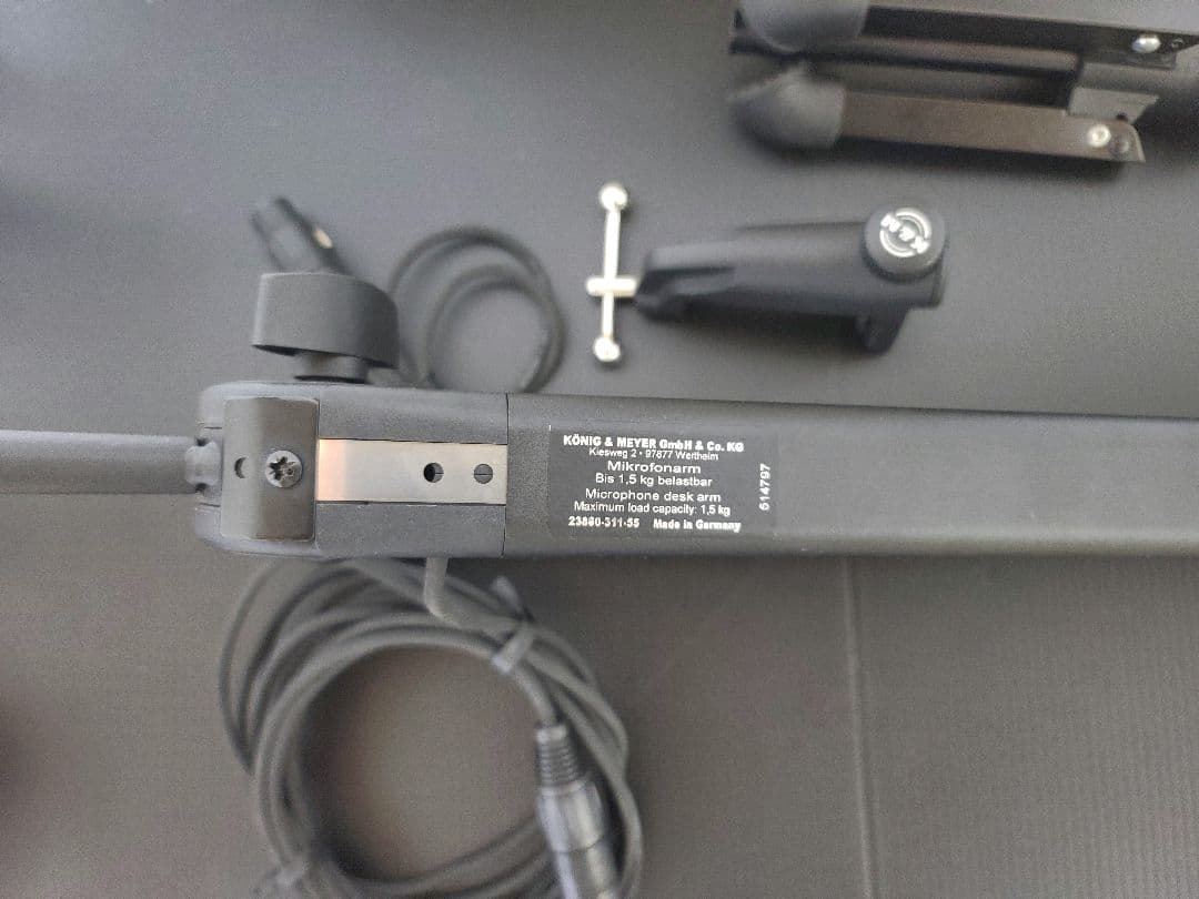 K&M デスクアーム マイクアーム 三脚 卓上 マイクスタンド
