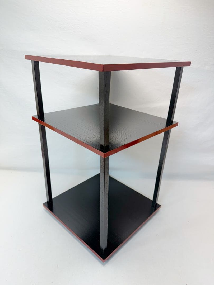 茶道具 更好棚 玄々斎好写 二重棚 爪紅 組み立式 紙箱 - 工芸品送料