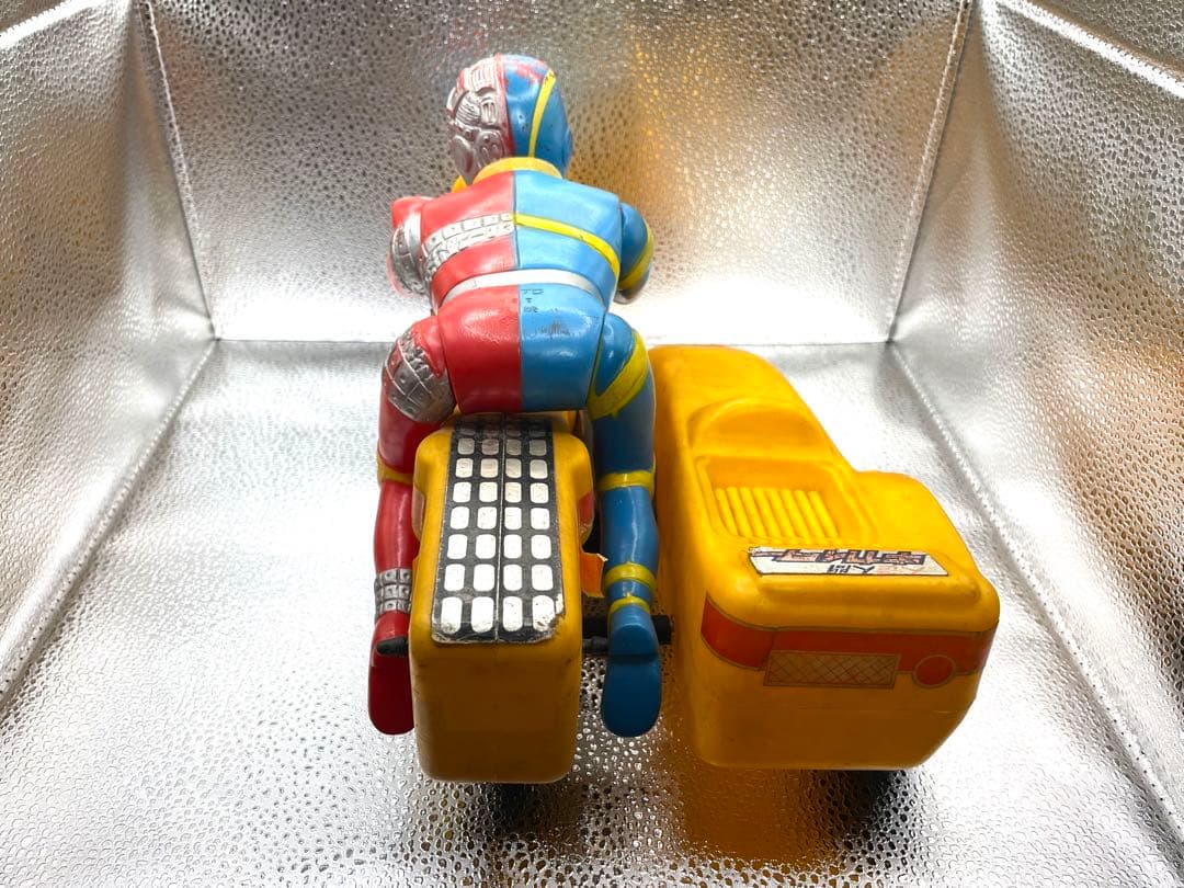 キカイダー サイドマシン タカトク ソフビ人形 ポリ製バイク 美品