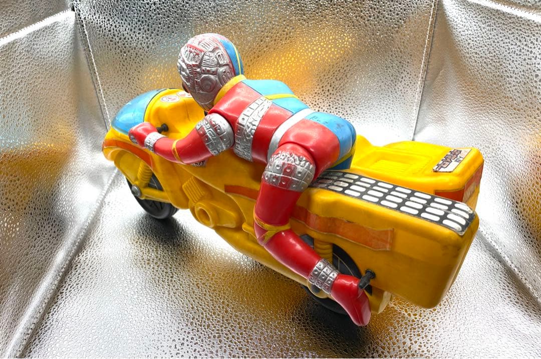 キカイダー サイドマシン タカトク ソフビ人形 ポリ製バイク 美品