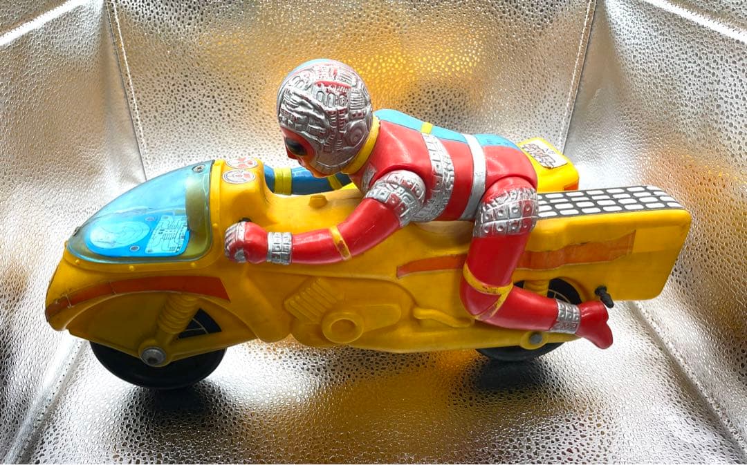 キカイダー サイドマシン タカトク ソフビ人形 ポリ製バイク 美品