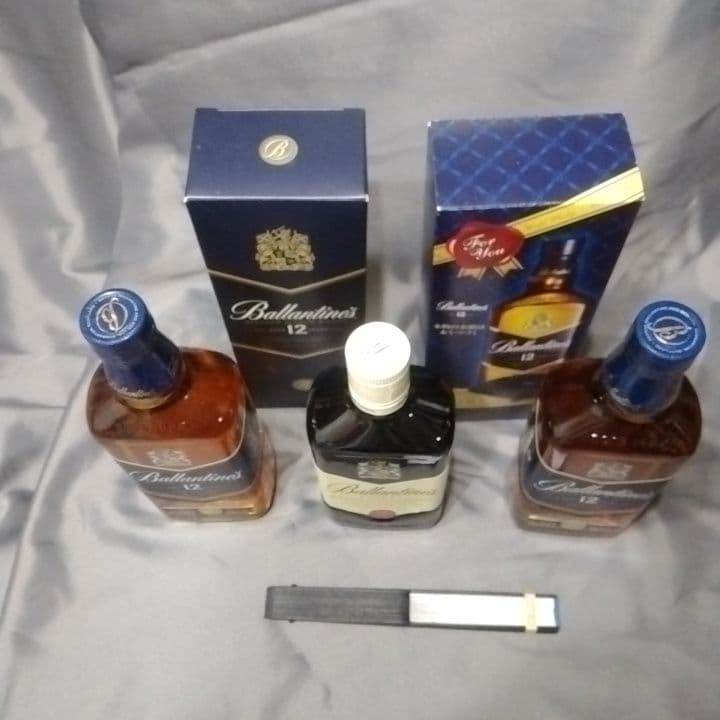 バランタイン 12年（箱つき）2本・バランタインFinest 1本