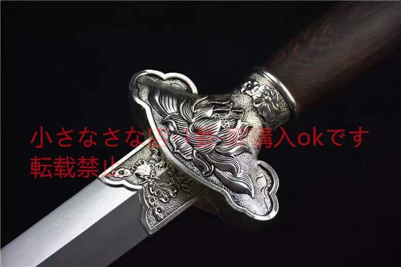 沙銀ハスの剣 武具　刀装具　日本刀　模造刀 居合刀