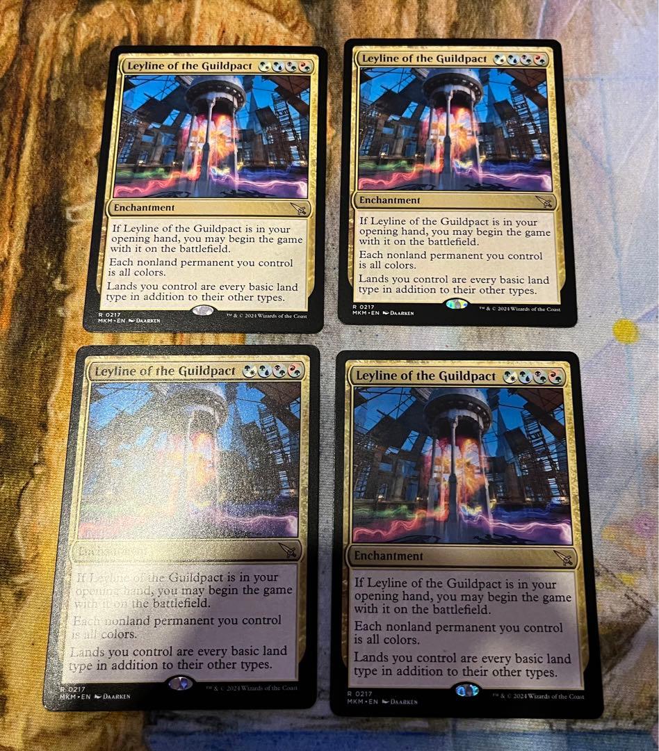 MTGギルドパクトの力線英語版4枚セット