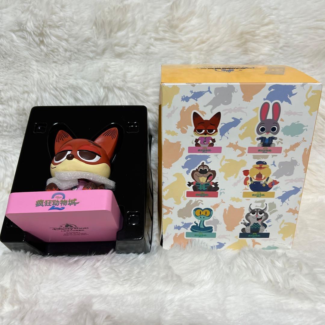 上海ディズニー ズートピア2 ミステリーボックス 頭 首 顔 揺れる