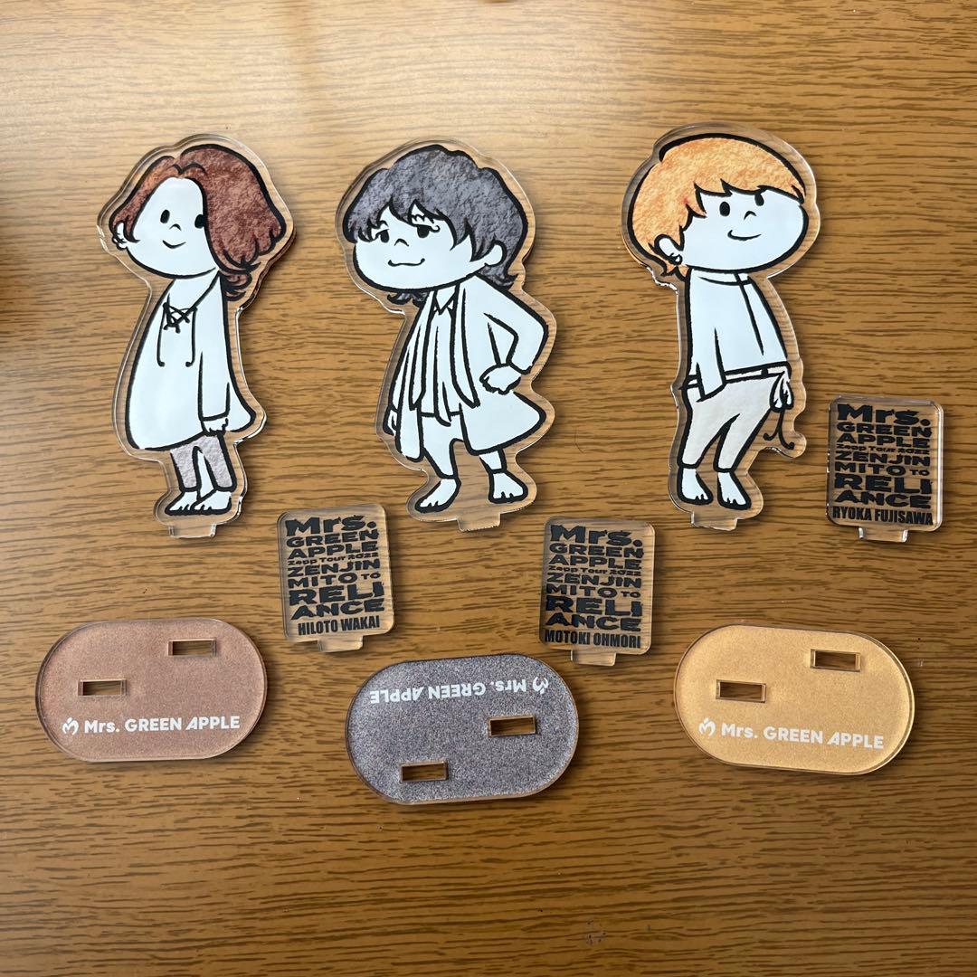 Mrs. GREEN APPLE アクリルスタンド 3体セット - メルカリ