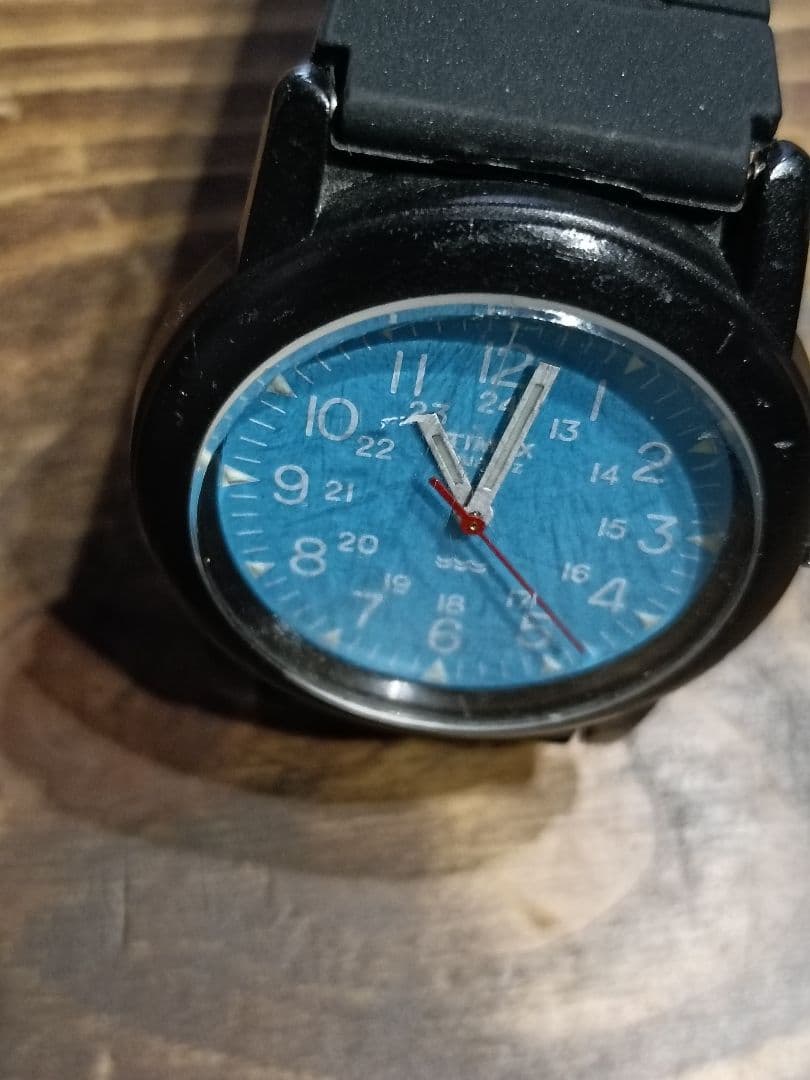 ジ*イ様 TIMEX■キャンパー腕時計■ブルー水色スカイブルー青ライトブルー文字