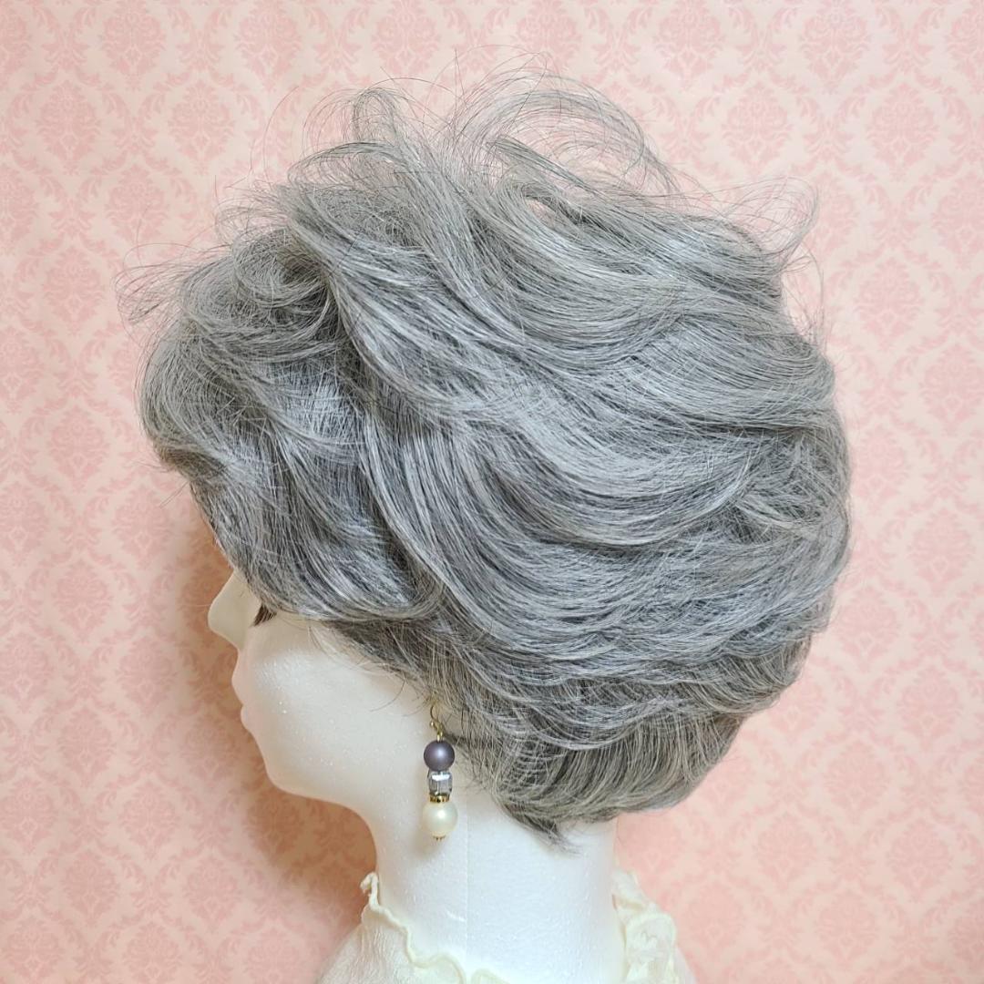 【専用】白髪50％・白髪80％グレイヘア　フルウィッグ2点セット