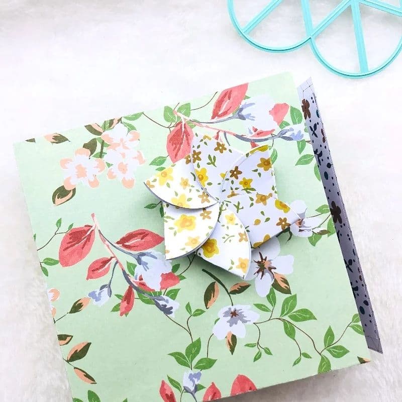 ☆新入荷☆和風 花型 メッセージカード カッティングダイ