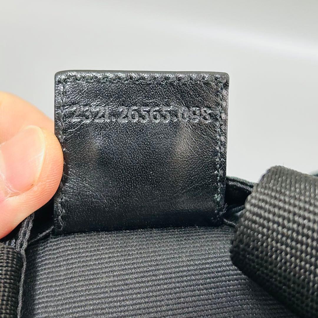 FENDI フェンディ 折り畳み ハンドバッグ ナイロン キャンバス ブラック