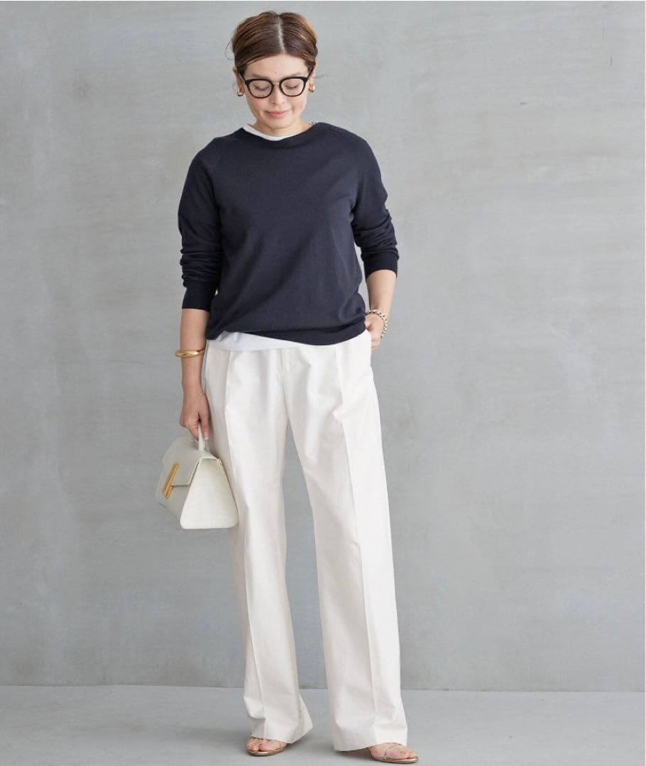 Deuxieme Classe TUCK CHINO ワイドパンツ