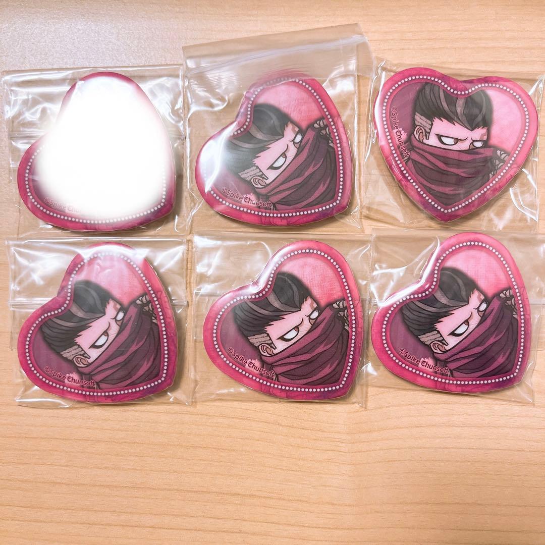 スーパーダンガンロンパ2 田中眼蛇夢 照れ顔ハート型缶バッジ ダンガン