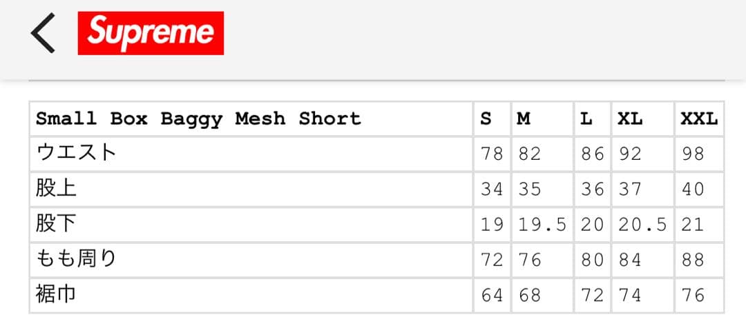 スケートボード Supreme 24SS Small Box Baggy Mesh Short