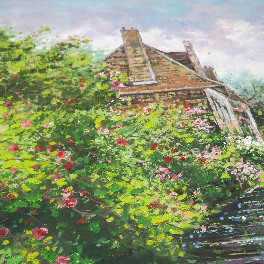 水の都ベニス　油絵