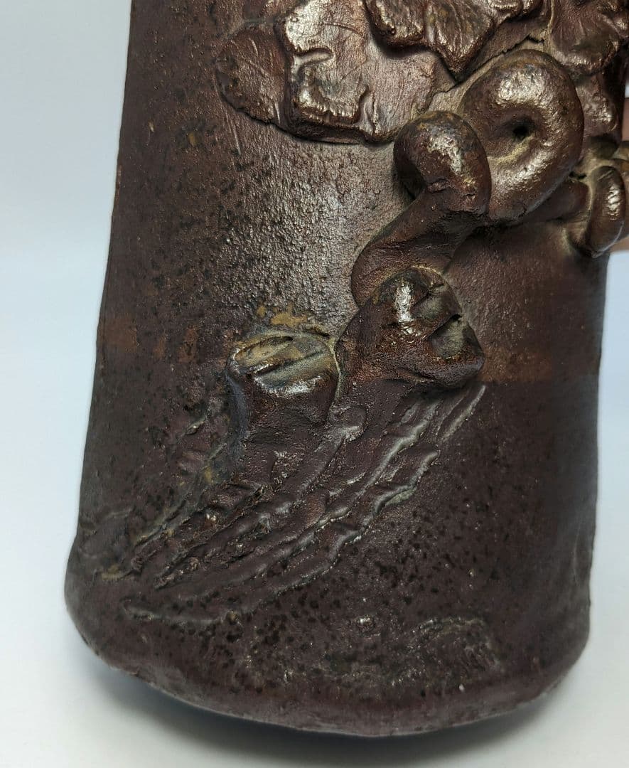 江戸末期 古備前 装飾花入 備前焼 花器 フラワーベース 花瓶 華道具 置物