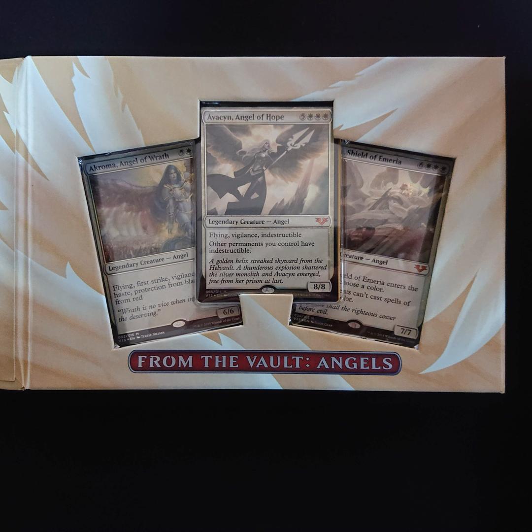 未開封！Serra Angel デッキケースとライフカウンター