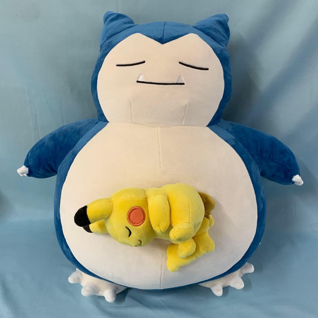 もっちりぬいぐるみ Pokmon Sleep おやすみカビゴン&ピカチュウ