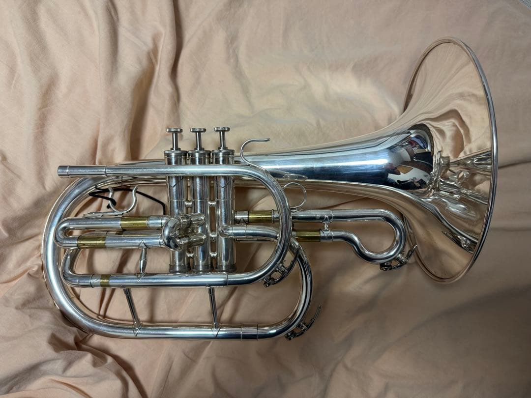 ダイナスティ　マーチング　メロフォンビューグル　M363　Ｇ管　マウスピース付き