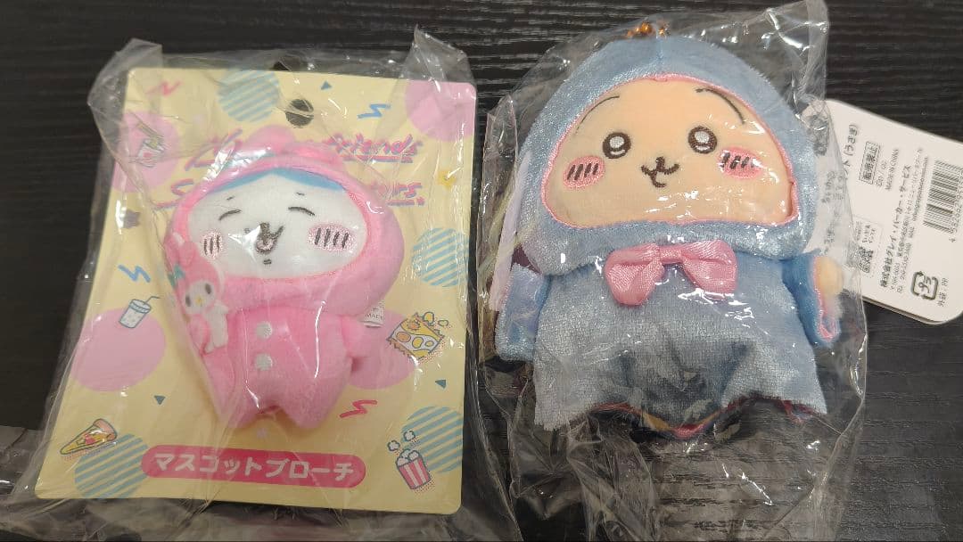 新品〜未使用(一部付属品なし)飛び立つモモンガ、ハチワレ、サンリオコラボ