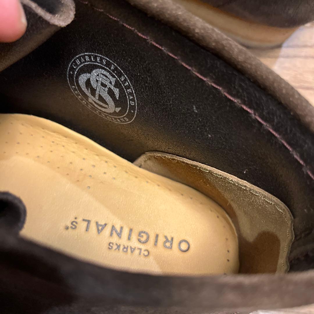 クラークス ワラビー オリジナル ダークブラウン スエード 美品