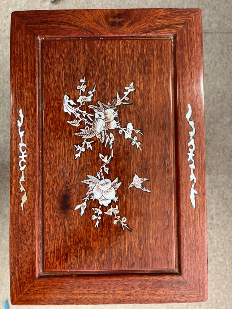 コ*ロ様 螺鈿細工 箪笥 整理箪笥 8段 木製チェスト 中国骨董 唐木