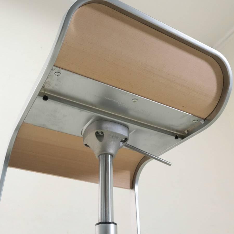 ラパルマ レム カウンタースツール ハイタイプ 板座 昇降式 AZUMI E