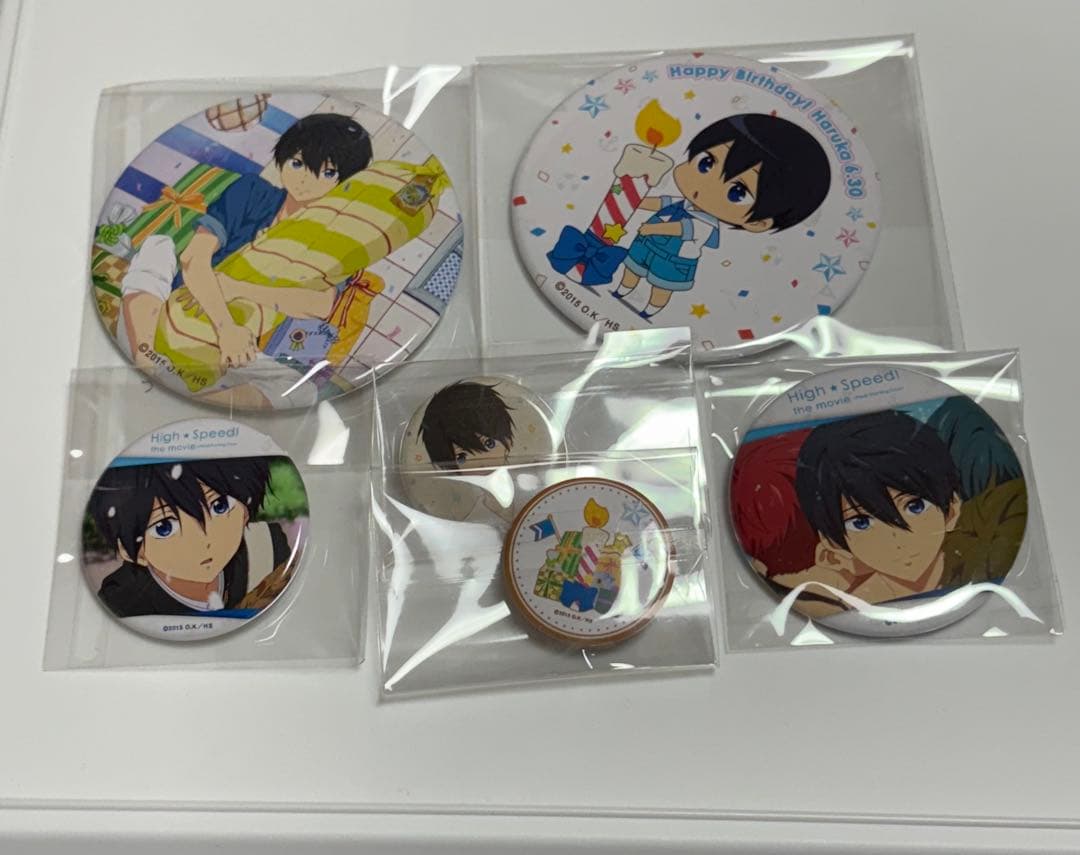 ハイスピード　Free!　キャラコレクション缶バッジ　七瀬遙