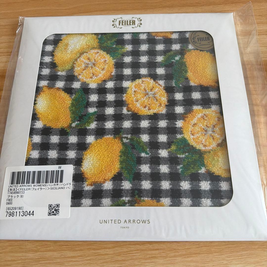 即購入OK 新品 フェイラー feiler ユナイテッドアローズ ハンカチ 別注】＜FEILER＞MY ROUTINE ハンカチ