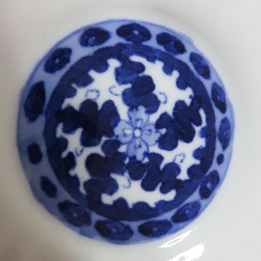 小皿 5枚 白磁器 染付 花形 菊型 花弁縁 古伊万里 江戸 明治 - メルカリ