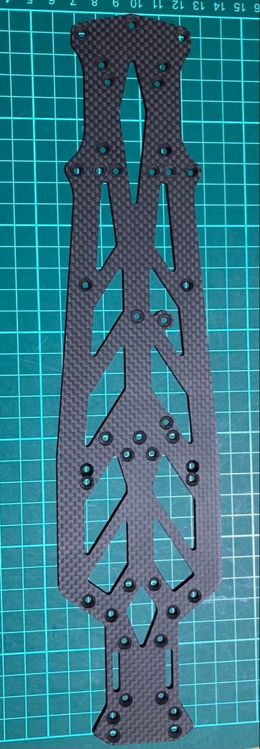 RD2.0用 ヨコモ カーボンシャーシ アッパーデッキ アルミボディポスト