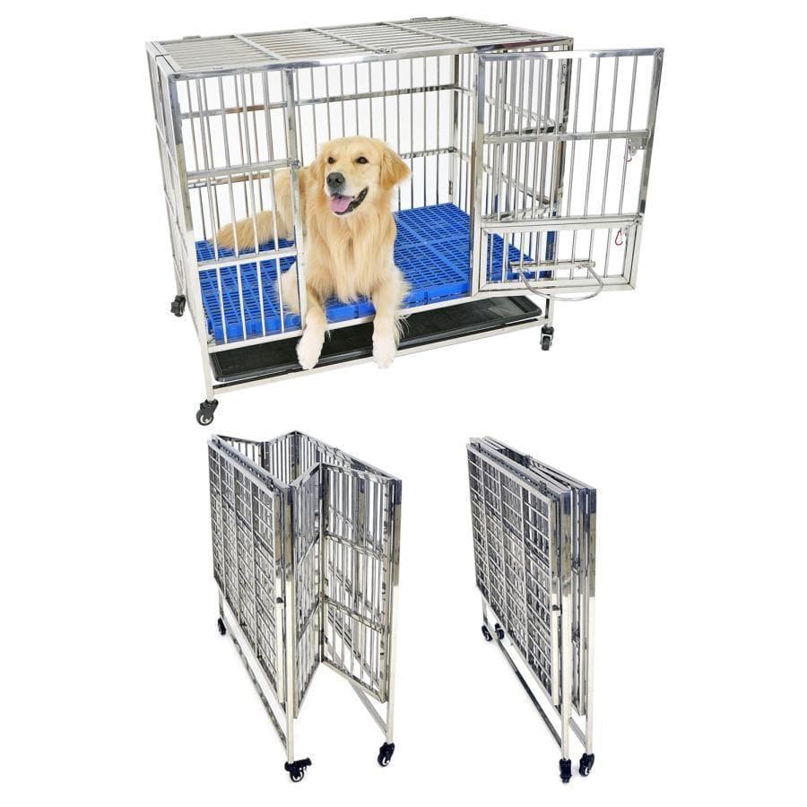 犬用ケージ 大型犬 ケージ錆びにくく丈夫 ゲージ 折りたたみ