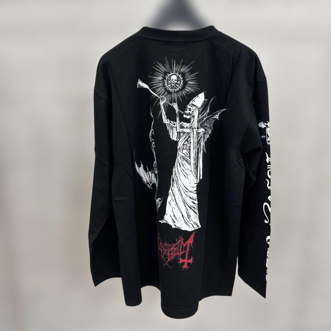 Mayhem ブラック ロングスリーブ Tシャツ L