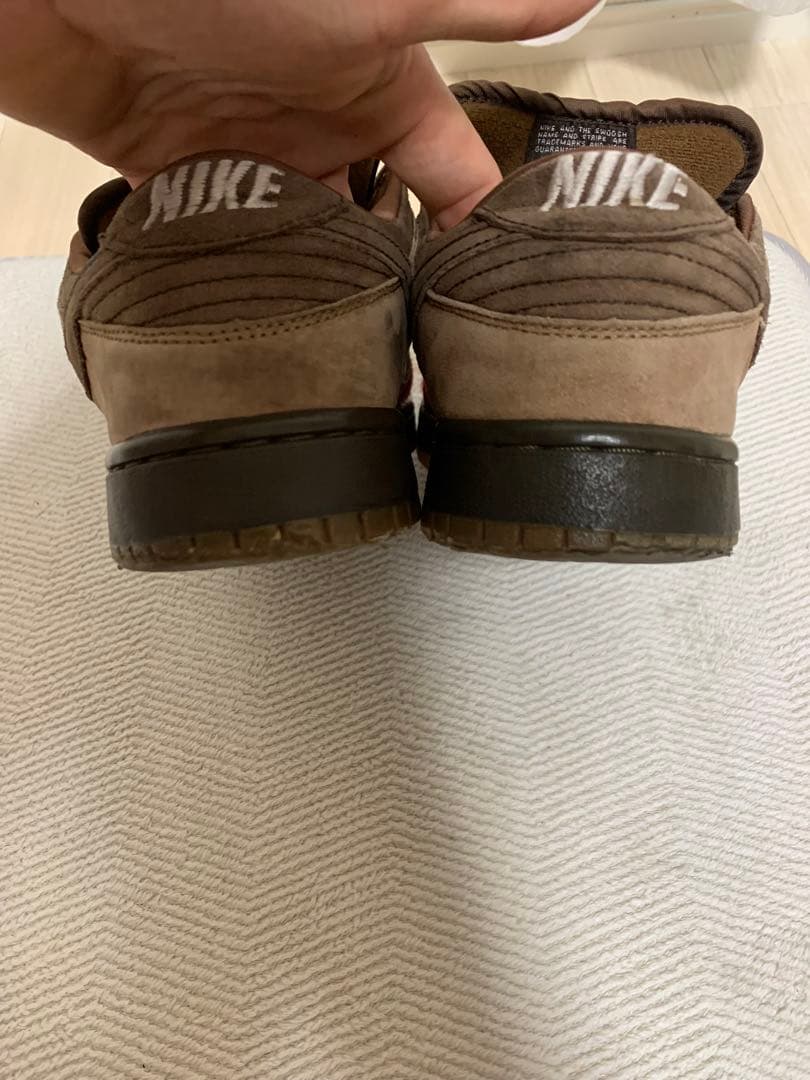 Nike スエード スニーカー ブラウン/レッド 通称つま赤　BISON