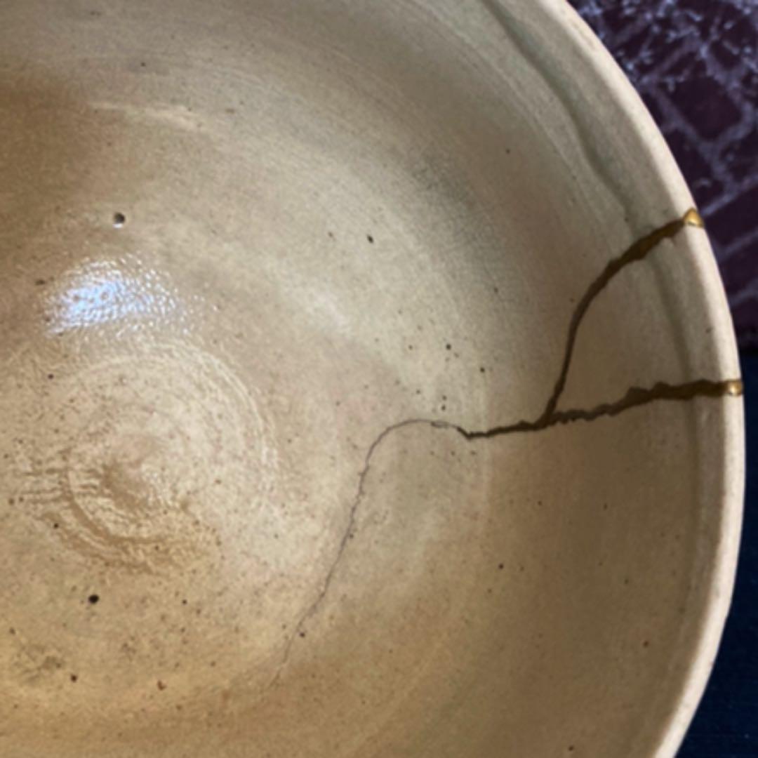 御本三島茶碗　李朝時代　　岡田宗叡　識