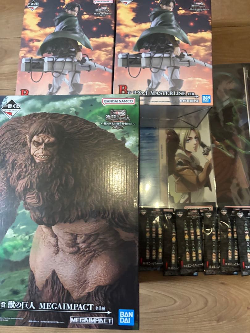 一番くじ　進撃の巨人　〜獣の巨人は俺が仕留める〜　A賞　B賞　ラストワン賞