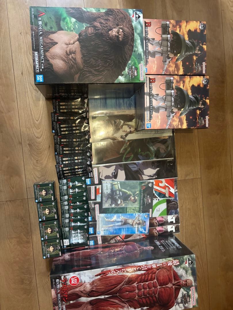 一番くじ　進撃の巨人　〜獣の巨人は俺が仕留める〜　A賞　B賞　ラストワン賞