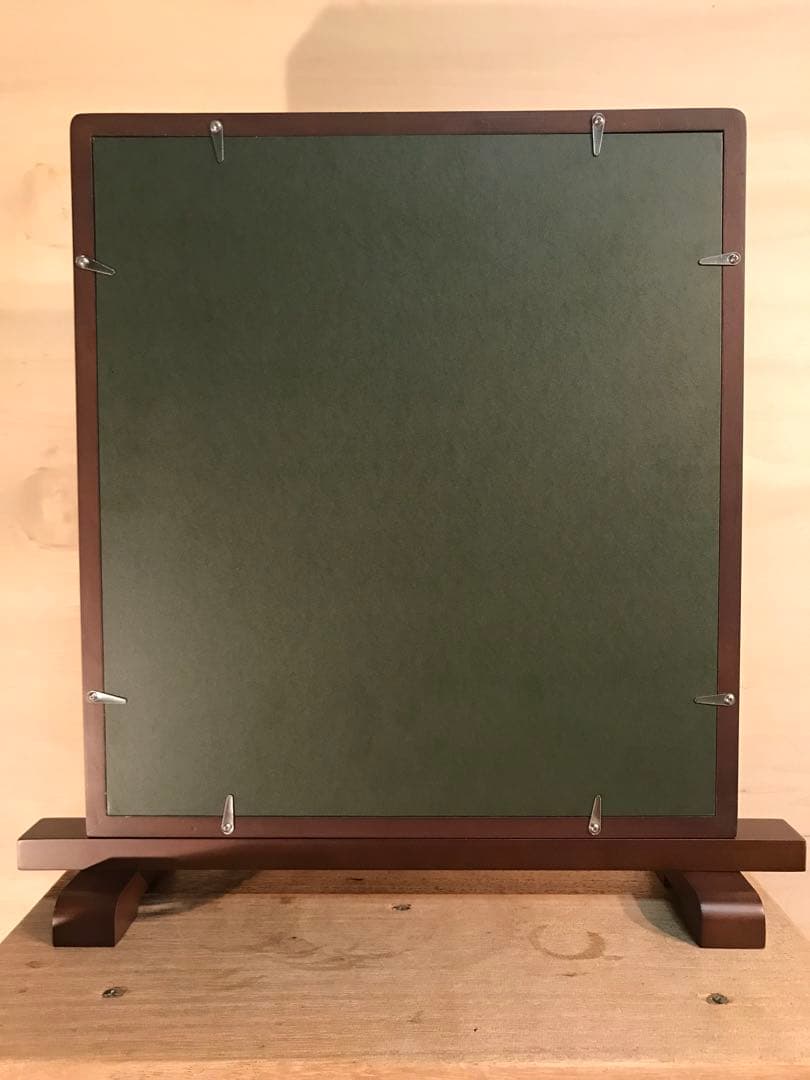 廣田久美子　「昨日を悔むな明日を悩むな今日を生きよう」　墨彩画　落款有り