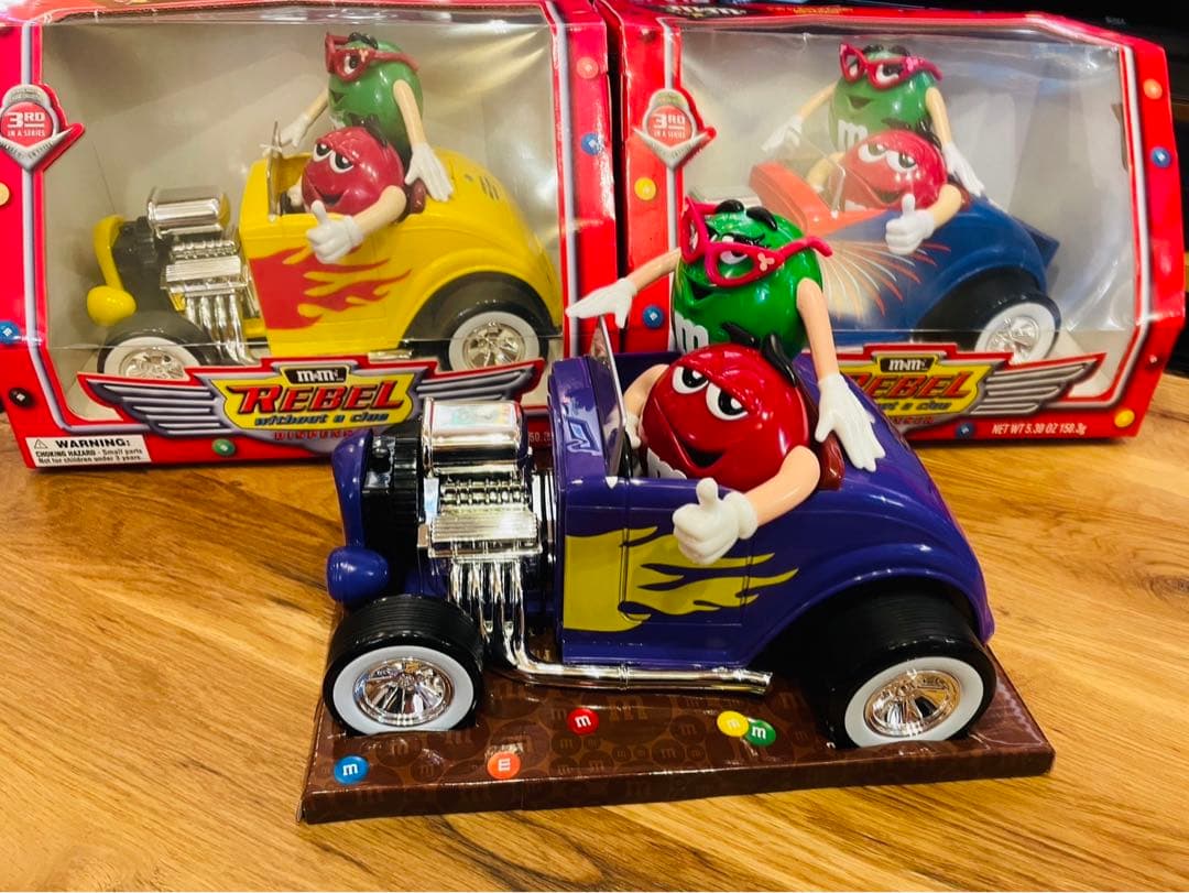 ★超激レア★ M&M's エムアンドエムズ ホットロッド ディスペンサー 紫