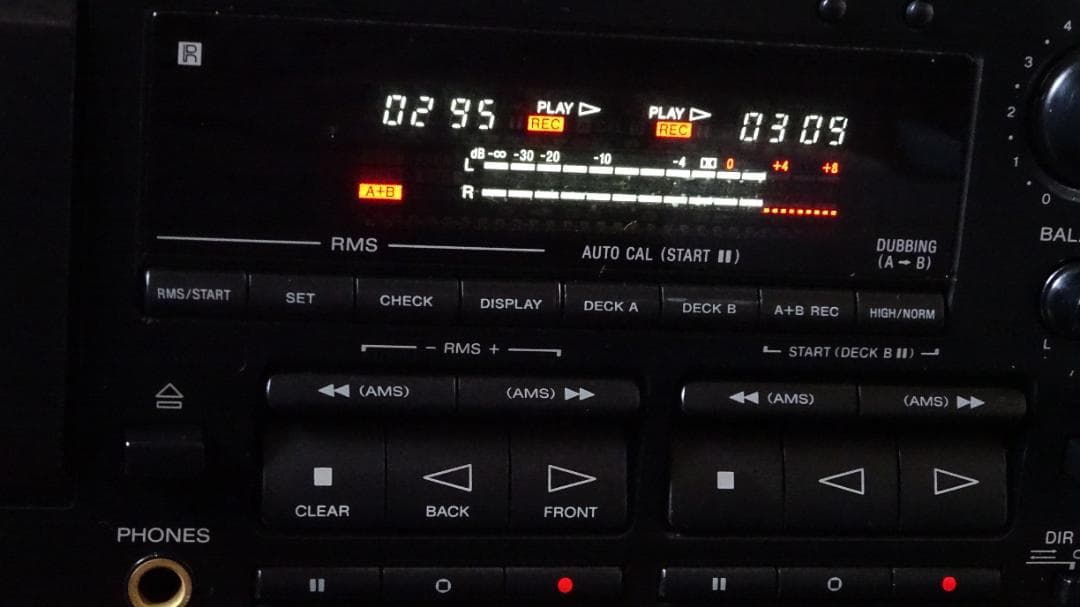 ソニー カセットデッキ DolbyS搭載 TC-WR705S 節約 整備品