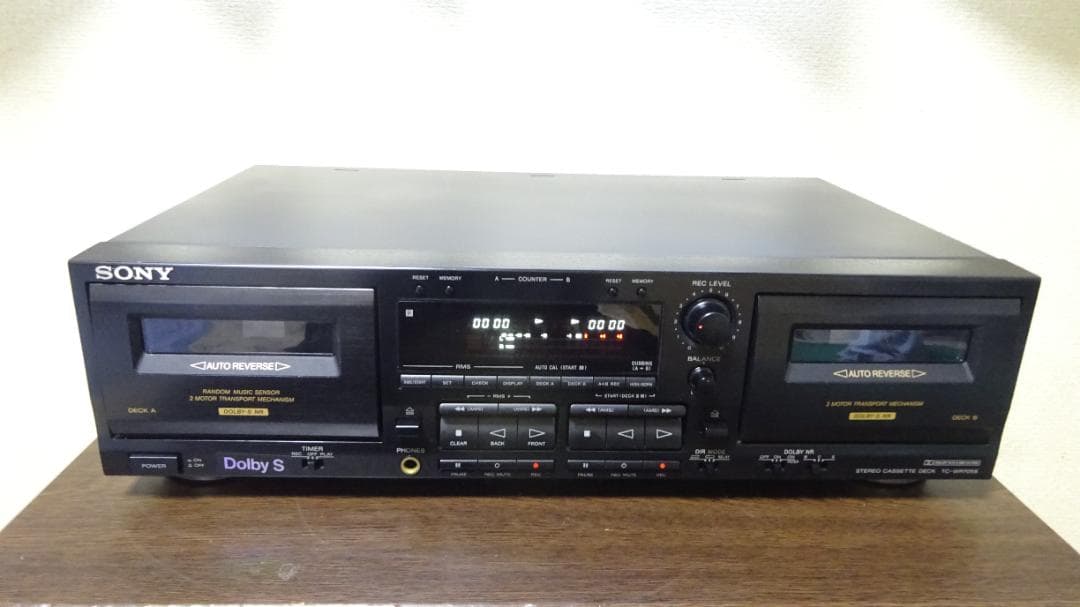 ソニー カセットデッキ DolbyS搭載 TC-WR705S 節約 整備品