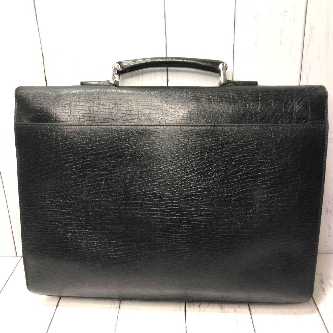 GUCCI ビジネスバッグ　ブリーフケース　A4可　ナンバー錠　シルバー金具