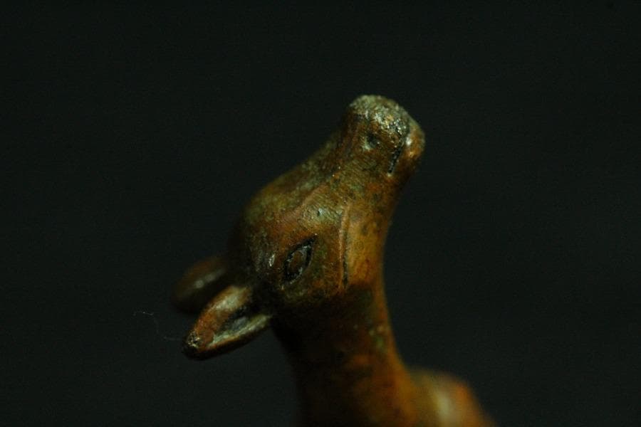 中国美術 鹿親子 印 文房四宝(K-YC533)