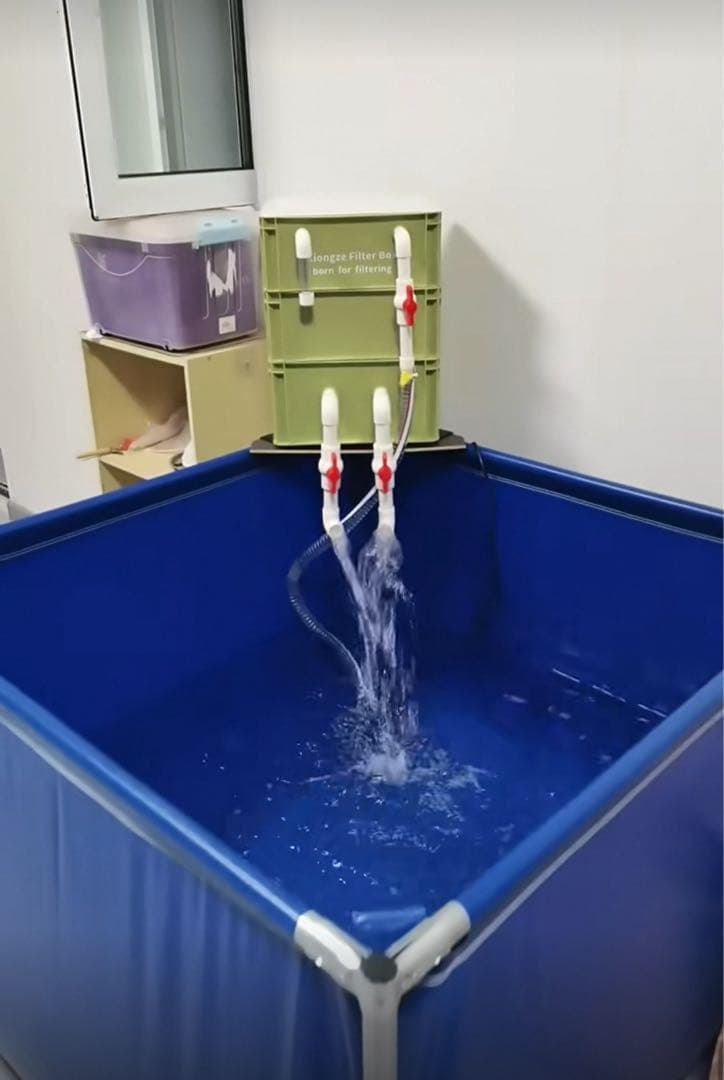 45w水中ポンプ付き 高性能濾過材2段付き2種以上 フルセット