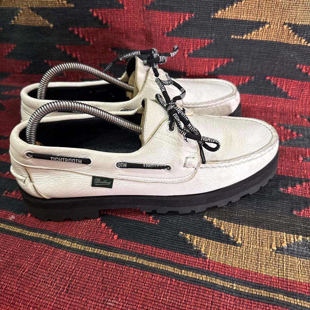 美品　タイトブース　パラブーツ MARO ホワイト　サイズ　UK8