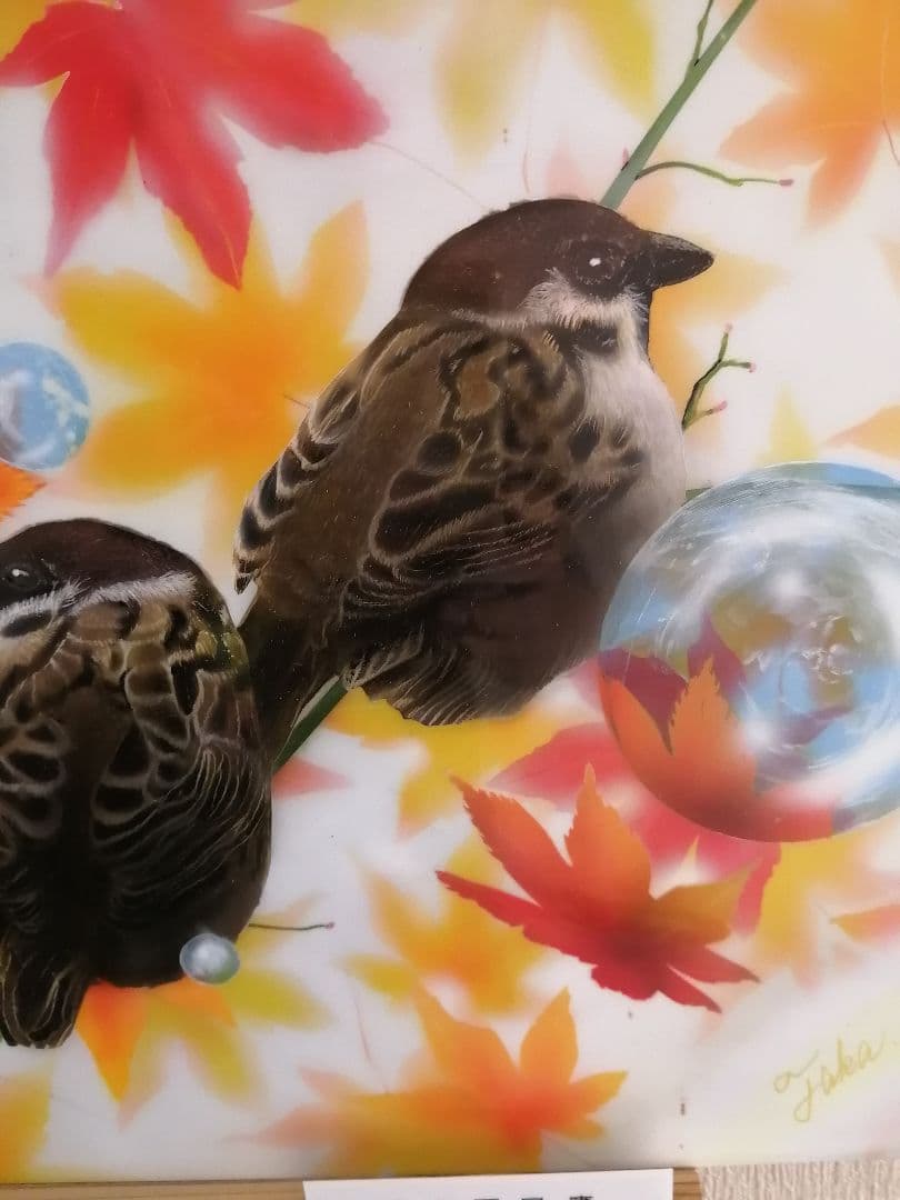 画家　西風　鷹　原画　秋の終わり